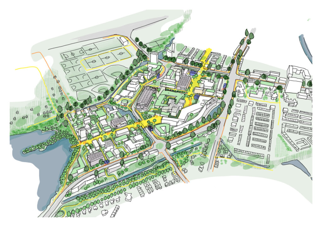Corpus den Hoorn Zuid Perspectief